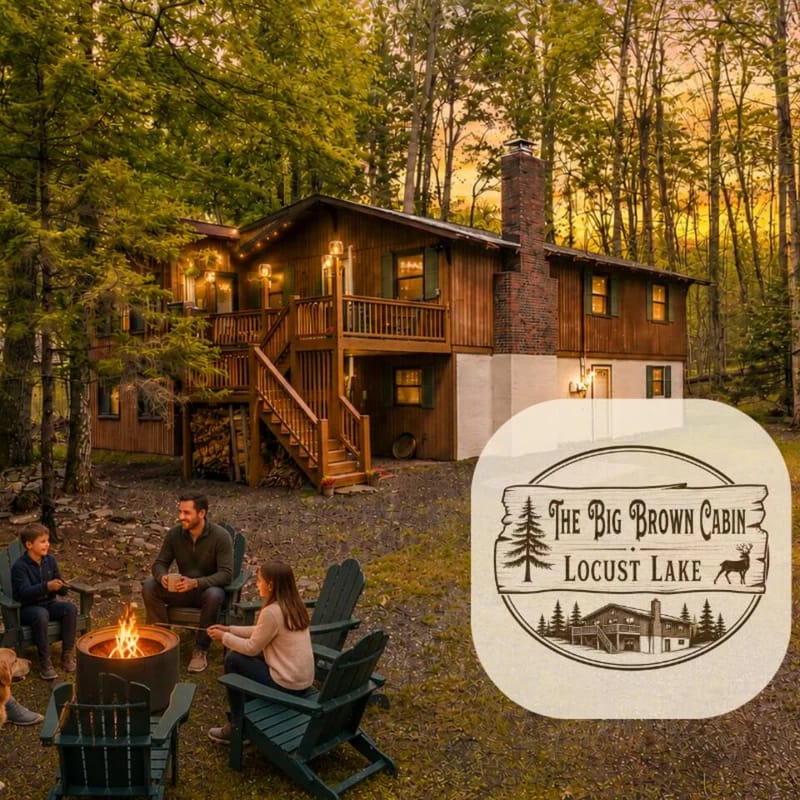 The Big Brown Cabin at Locust Lake